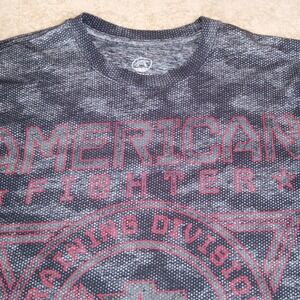 American Fighter Short Sleeve Crew Neck Tee Men's Large Black